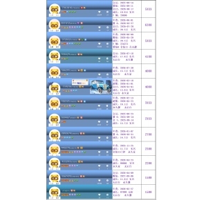 权杖V8选号一千多价位的YY号码